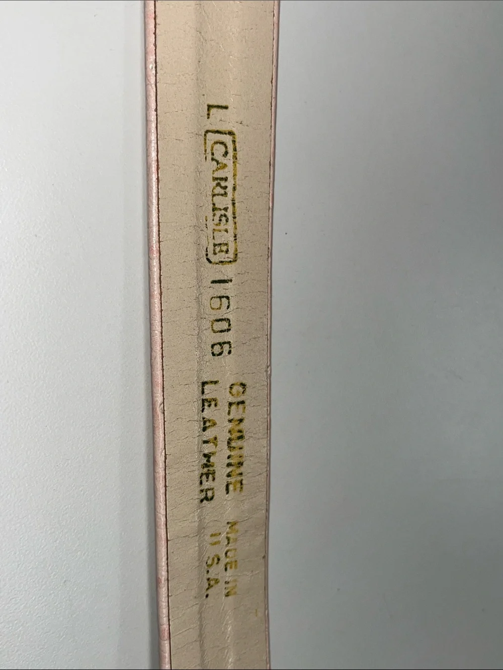 Carlisle Pink Textured Leather Belt with Gold Wavy Buckle